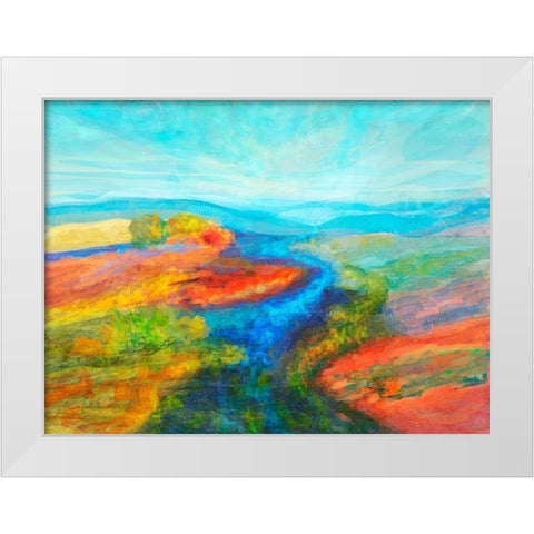 Mutations I White Modern Wood Framed Art Print by Tienhaara, Michael