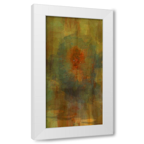 Passages Tryptic Center White Modern Wood Framed Art Print by Tienhaara, Michael
