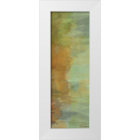 Passages Tryptic Right White Modern Wood Framed Art Print by Tienhaara, Michael