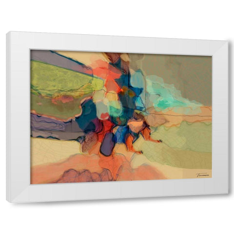 Progression IV White Modern Wood Framed Art Print by Tienhaara, Michael