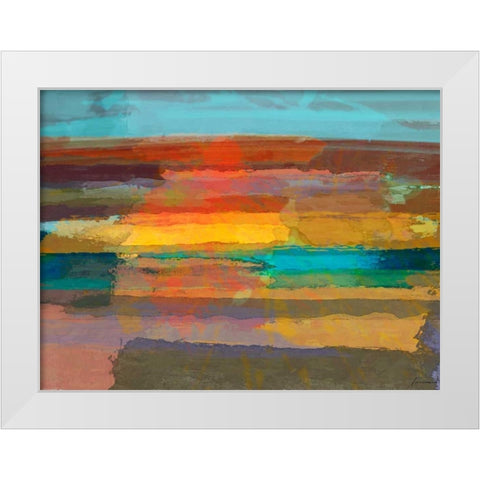 Solace I White Modern Wood Framed Art Print by Tienhaara, Michael