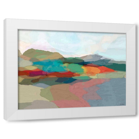 Strata I White Modern Wood Framed Art Print by Tienhaara, Michael