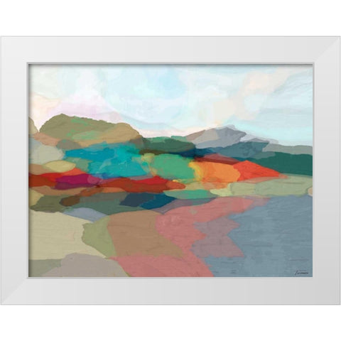 Strata I White Modern Wood Framed Art Print by Tienhaara, Michael