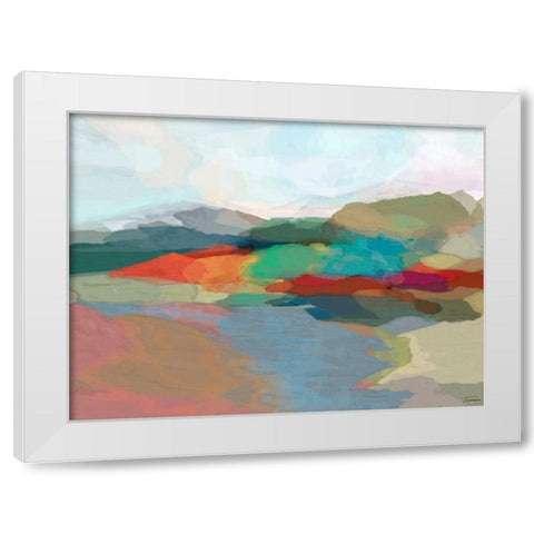 Strata II White Modern Wood Framed Art Print by Tienhaara, Michael