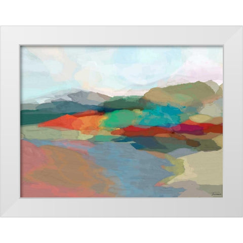 Strata II White Modern Wood Framed Art Print by Tienhaara, Michael