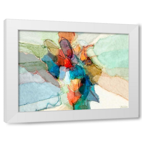 Transformation III White Modern Wood Framed Art Print by Tienhaara, Michael