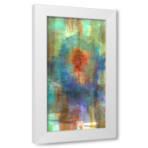 Tryptic Visions Center White Modern Wood Framed Art Print by Tienhaara, Michael
