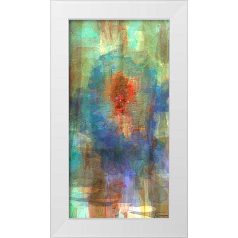 Tryptic Visions Center White Modern Wood Framed Art Print by Tienhaara, Michael