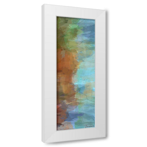 Tryptic Visions Right White Modern Wood Framed Art Print by Tienhaara, Michael