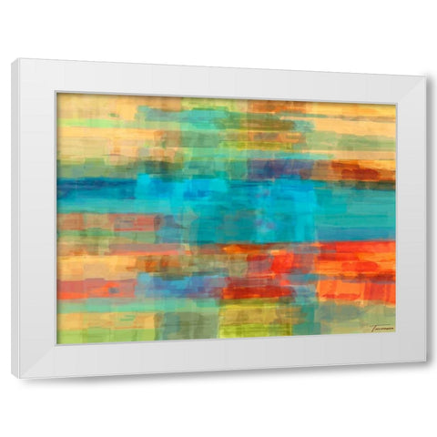Variations I White Modern Wood Framed Art Print by Tienhaara, Michael