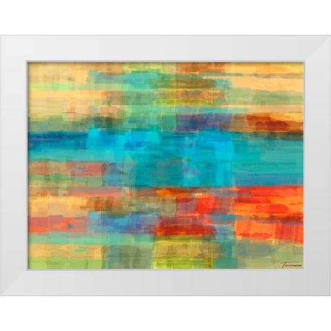 Variations I White Modern Wood Framed Art Print by Tienhaara, Michael