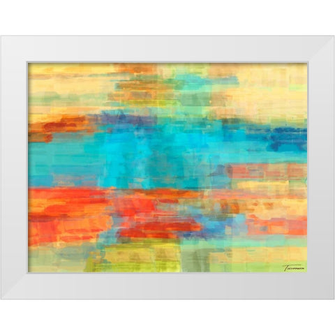 Variations II White Modern Wood Framed Art Print by Tienhaara, Michael