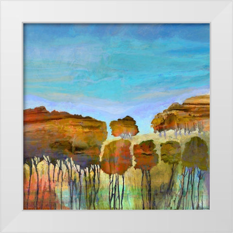 Harmony III White Modern Wood Framed Art Print by Tienhaara, Michael