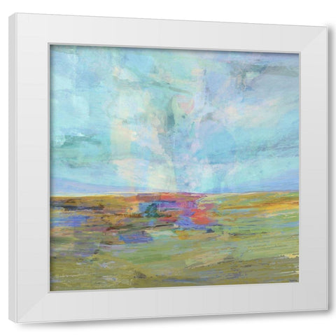 Inclusion II White Modern Wood Framed Art Print by Tienhaara, Michael