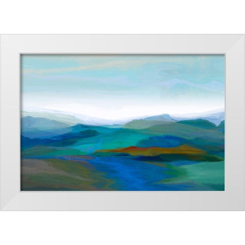 Majestic II White Modern Wood Framed Art Print by Tienhaara, Michael