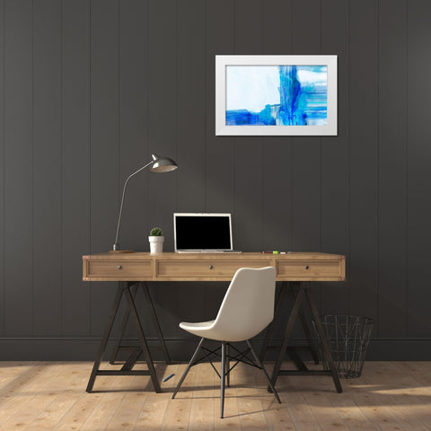Mood Shift III White Modern Wood Framed Art Print by Tienhaara, Michael