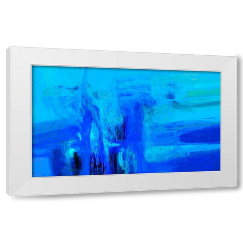 Mood Shift V White Modern Wood Framed Art Print by Tienhaara, Michael