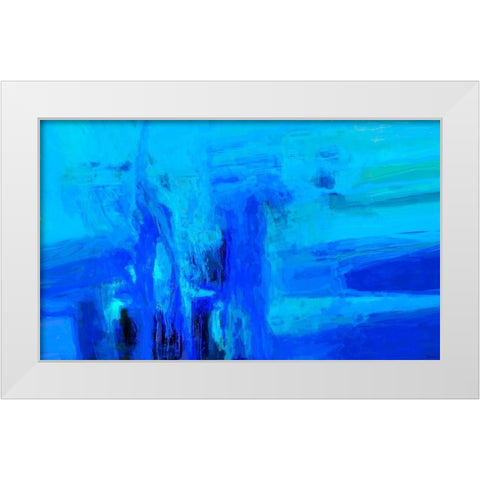 Mood Shift V White Modern Wood Framed Art Print by Tienhaara, Michael
