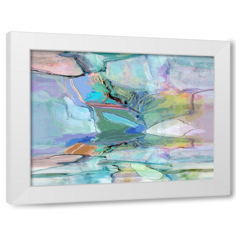 Movement II White Modern Wood Framed Art Print by Tienhaara, Michael