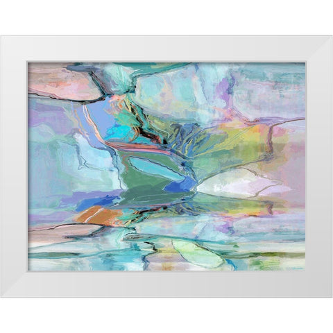 Movement II White Modern Wood Framed Art Print by Tienhaara, Michael
