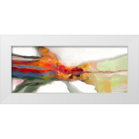 Vibrant Sculpture White Modern Wood Framed Art Print by Tienhaara, Michael
