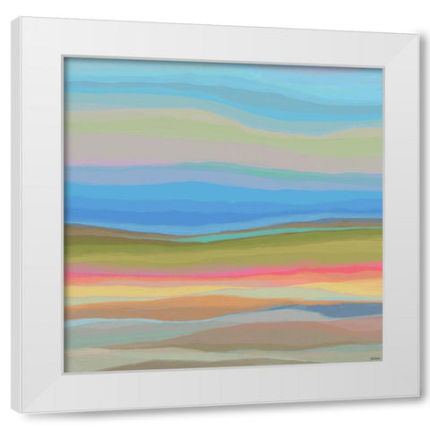 Contours IV White Modern Wood Framed Art Print by Tienhaara, Michael