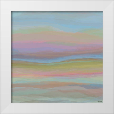 Contours VI White Modern Wood Framed Art Print by Tienhaara, Michael