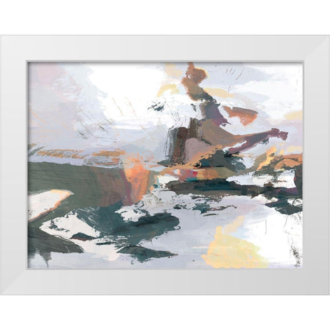 Textures I White Modern Wood Framed Art Print by Tienhaara, Michael