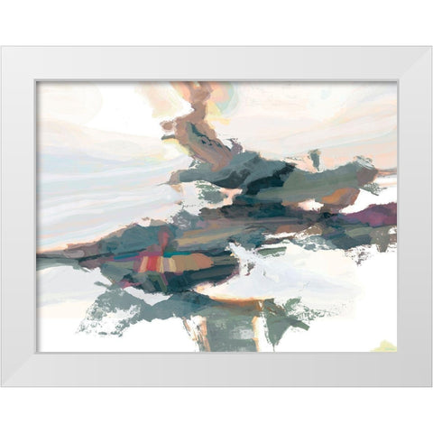 Textures II White Modern Wood Framed Art Print by Tienhaara, Michael