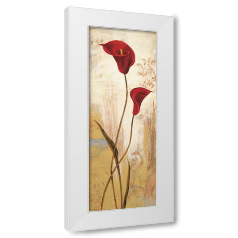 Panneau calla White Modern Wood Framed Art Print by Besson, Nathalie