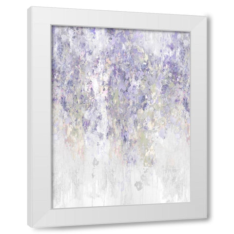Cascade Lavender White Modern Wood Framed Art Print by Robbins, Nikki