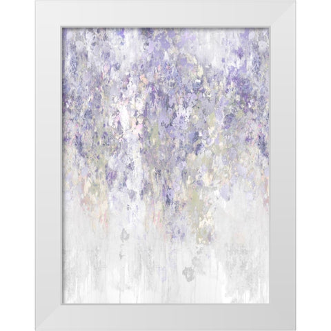 Cascade Lavender White Modern Wood Framed Art Print by Robbins, Nikki