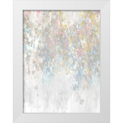 Cascade Pink White Modern Wood Framed Art Print by Robbins, Nikki