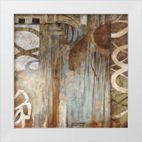 Crossroads I White Modern Wood Framed Art Print by Stevens, Nick