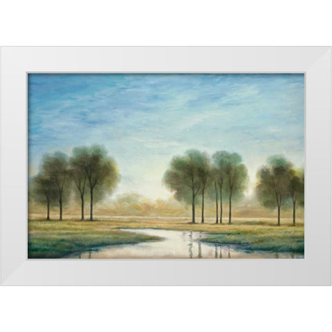 Morning Reflection I White Modern Wood Framed Art Print by Thomas, Neil