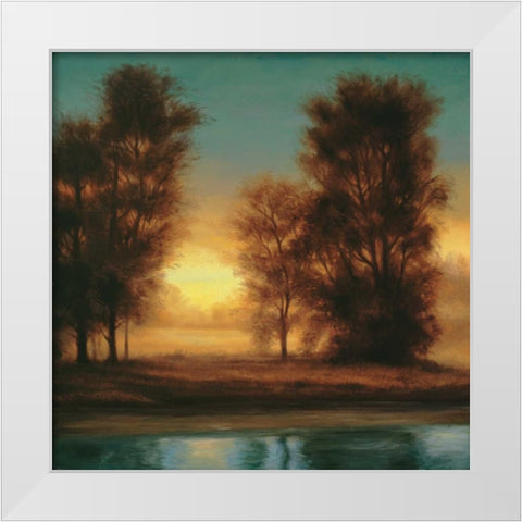 Twilight I White Modern Wood Framed Art Print by Thomas, Neil