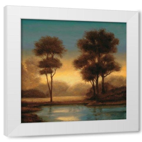 Twilight II White Modern Wood Framed Art Print by Thomas, Neil