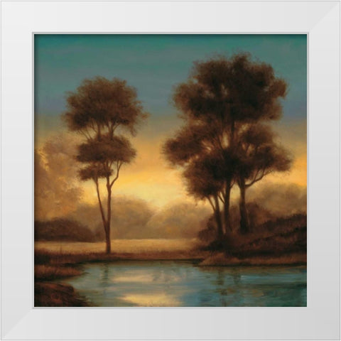 Twilight II White Modern Wood Framed Art Print by Thomas, Neil