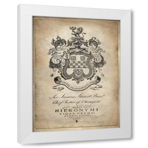 Heraldry I White Modern Wood Framed Art Print by Jeffries, Oliver