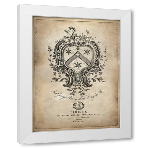 Heraldry IV White Modern Wood Framed Art Print by Jeffries, Oliver
