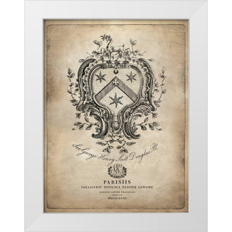 Heraldry IV White Modern Wood Framed Art Print by Jeffries, Oliver