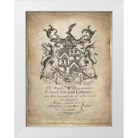 Heraldry II White Modern Wood Framed Art Print by Jeffries, Oliver