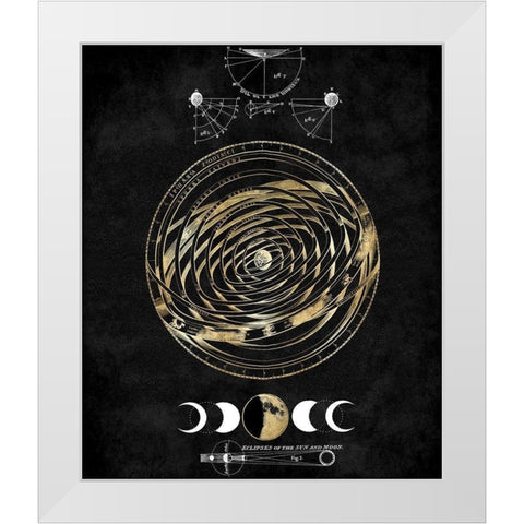 Zodiac Sphere III White Modern Wood Framed Art Print by Jeffries, Oliver