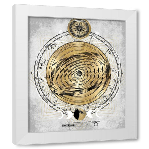 Zodiac Sphere I White Modern Wood Framed Art Print by Jeffries, Oliver