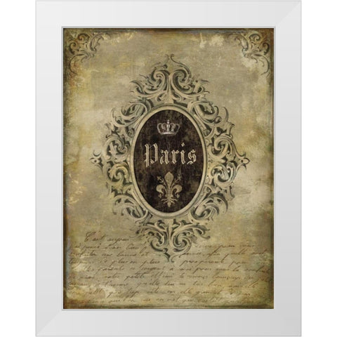 Paris Classique I White Modern Wood Framed Art Print by Jeffries, Oliver