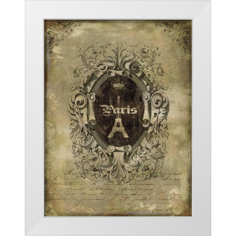 Paris Classique II White Modern Wood Framed Art Print by Jeffries, Oliver