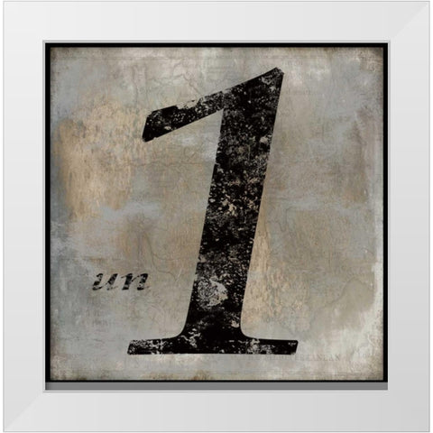 un White Modern Wood Framed Art Print by Jeffries, Oliver
