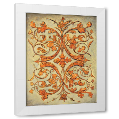 Ornamental Scroll II White Modern Wood Framed Art Print by Segovia, Pablo