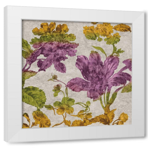 Full Bloom I White Modern Wood Framed Art Print by Davis, Pamela