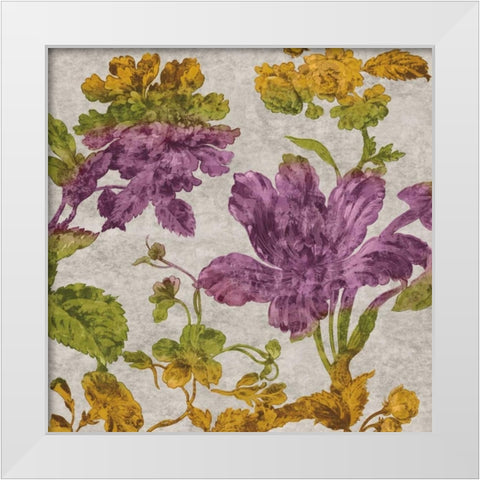 Full Bloom I White Modern Wood Framed Art Print by Davis, Pamela